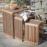 𝐙𝐞𝐢𝐭𝐥𝐨𝐬 𝐬𝐜𝐡𝐢𝐜𝐤𝐞 𝐎𝐩𝐭𝐢𝐤: Gartenmöbel aus Holz gelten seit jeher als zeitlos und kommen nie aus der Mode. Mit unseren Teakholz Möbeln schaffen Sie sich einen stilvollen Rückzugsort auf dem Balkon, der Terrasse oder im Garten. Unsere wetterfesten Holzgartenmöbel sind ein echter Blickfang und bieten eine gemütliche Sitzecke zum draußen sitzen und entspannen