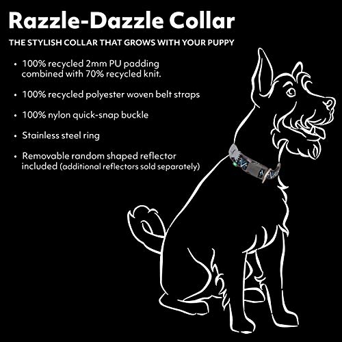 Hurtta Razzle-Dazzle Halsband für kleine Hunde, Gepolstert, 100% recyceltes Polyester, Rot 25-35 cm