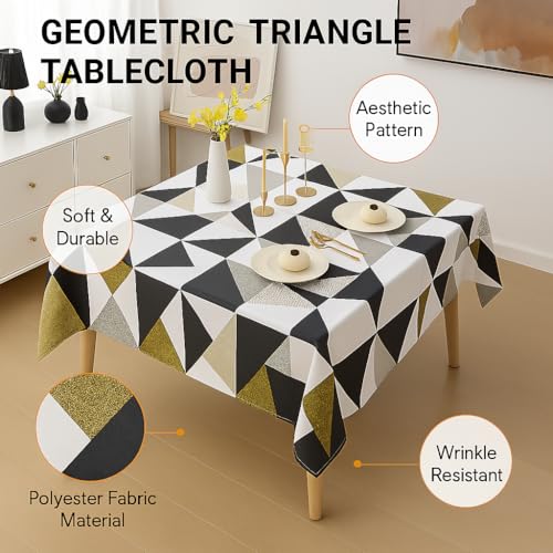 Image of Styleys Dining Table Cover Waterproof with for Kitchen Dining Table Cloth Dust and Oil Repellent (140x220, 1 Table Cover Only, Classic Beige, CTSD3181)