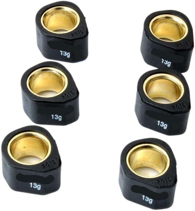Motorcycle 6PC Racing Variator Roller Weights 20x15mm 8g 10g 13g 15g 19g Fit For NES PCX SH CH150 125cc 150cc(20x15mm 15g)
