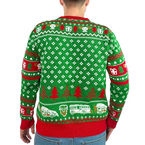 Bend Over And I Will Show You Christmas Sweater (Green) - Image 2
