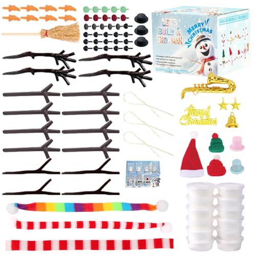Kit de arcilla seca al aire - Kit de arcilla seca al aire para niños | Manualidades para adultos | Arcilla seca al aire del muñeco de nieve | Manualidades artísticas para niños Rellenos p