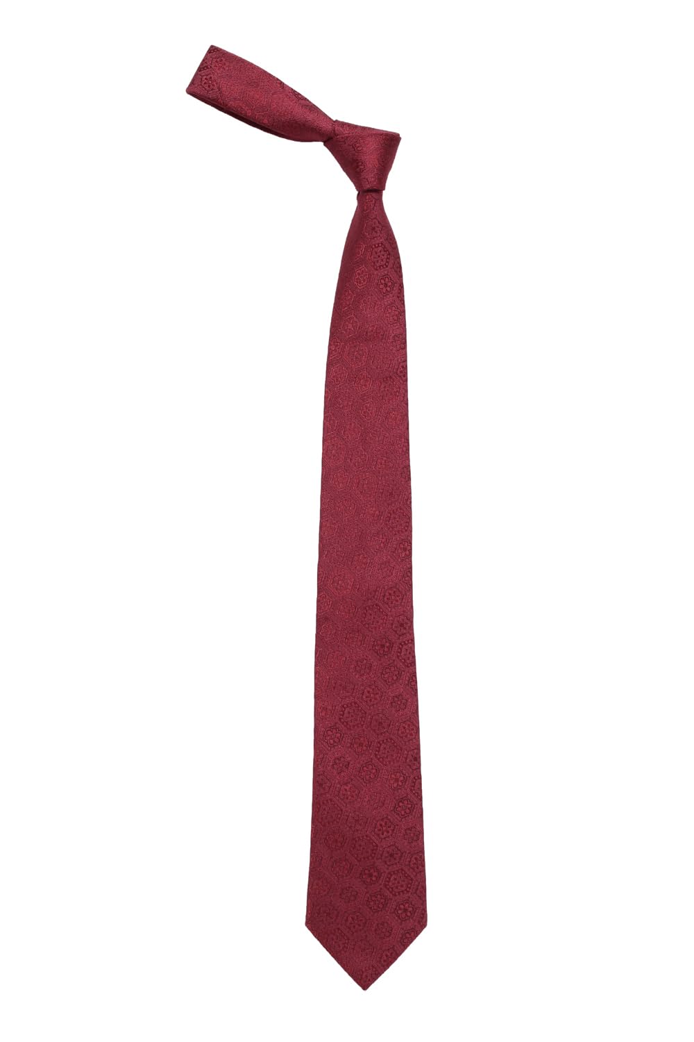 van heusen Men Maroon Embroidered Formal Tie-picture-58
