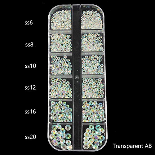 1 Box Multi-Size AB Kristall Diamanten 3D Nail Art Dekorationen Edelsteine für Nägel Strass Dekoration Nagelschmuck… – Bild 5