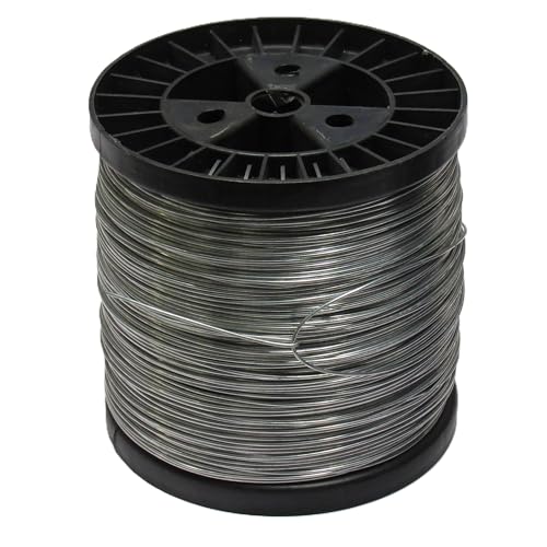 Stranded Electric Fencing Wire 1.5MM (200M - 400M Reel Galvanised Electrified Fence Cattle Sheep Paddock) (200 Metre)