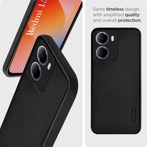 Image of Jkobi Rubberised Back Cover Case for Redmi 15A 5G (Textured Grip Design | Micro-Fiber Cloth Inside | Slim and Light Weight | Soft Touch and Feel)