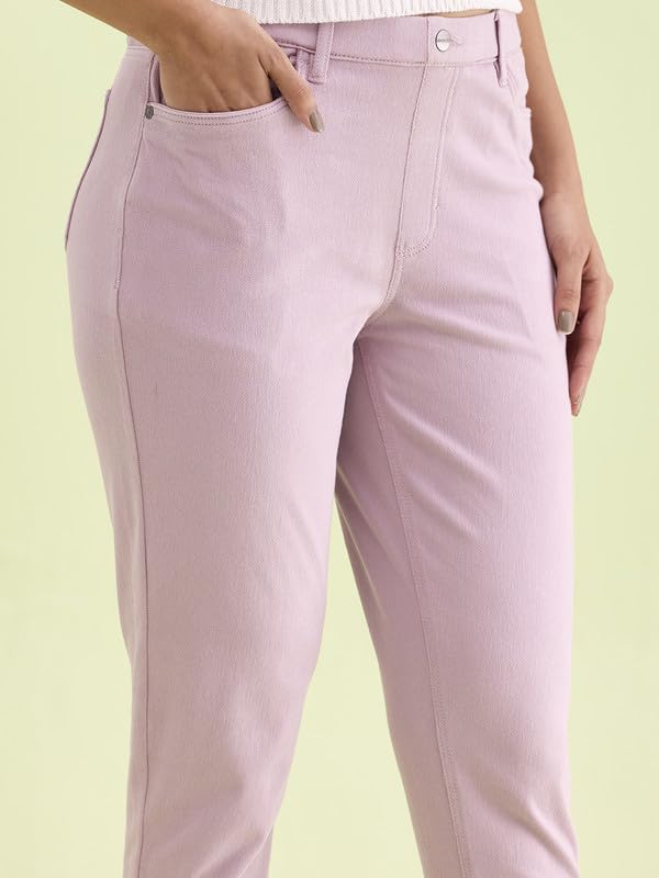 Image of GO COLORS Women Mid Rise Premium Straight Jeans