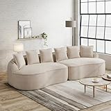 divano 4 posti angolare 4️⃣ Seduta extra profonda e ampie bracciole La spaziosa chaise longue con ca. 122 cm, profondità della seduta 30 cm e braccioli larghi creano una vera esperienza lounge. Perfetto come recamiere, poltrona a terra o poltrona XXL per stendersi e rilassarsi.
