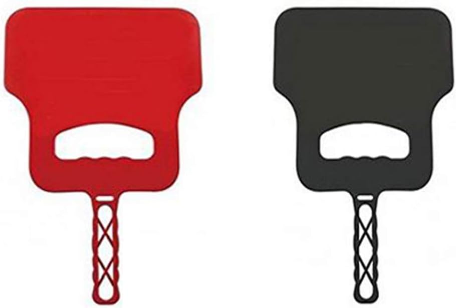 Fabulouz Pack of 2 Barbecue Hand Held Fan Camping Outdoor Plastic BBQ Grill Flames Garden Party Air Crank Blower 320mmX210mm