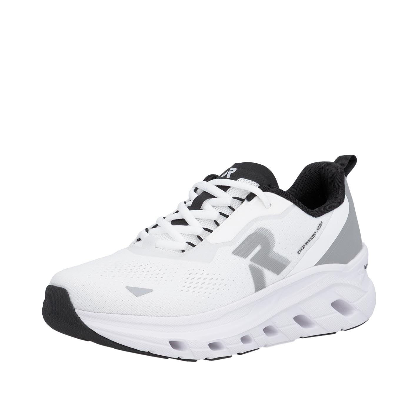 Rieker Men's U3505 Low Trainers, White, 40 EU