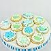 Royal Icing Decorations, Baby Boy, Gender Reveal Party, Baby Shower Edible Kosher Decorations for Cakes and Cupcakes, Cookies and Pastries, 24 Count by Global Sugar Art