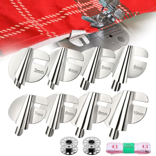 Set de 8 Pies Prensatelas para Dobladillo Rolled Hemmer