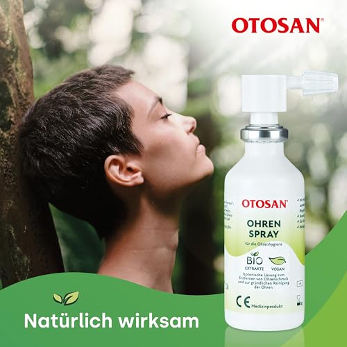 OTOSAN Ohrenspray 50 ml natürliche und wirksame Ohrenhygiene auf Salzwasser-Basis - Medizinprodukt zur Reinigung der Ohren