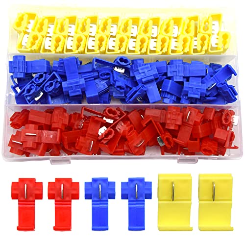 100 pezzi connettori filo lock terminali crimpare connettore derivazione isolati capicorda elettrici connettori rapidi giunzione cavi connettori