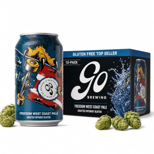 Go Brewing Freedom West Coast Pale, NA Beer, 12 Pack (12 oz)