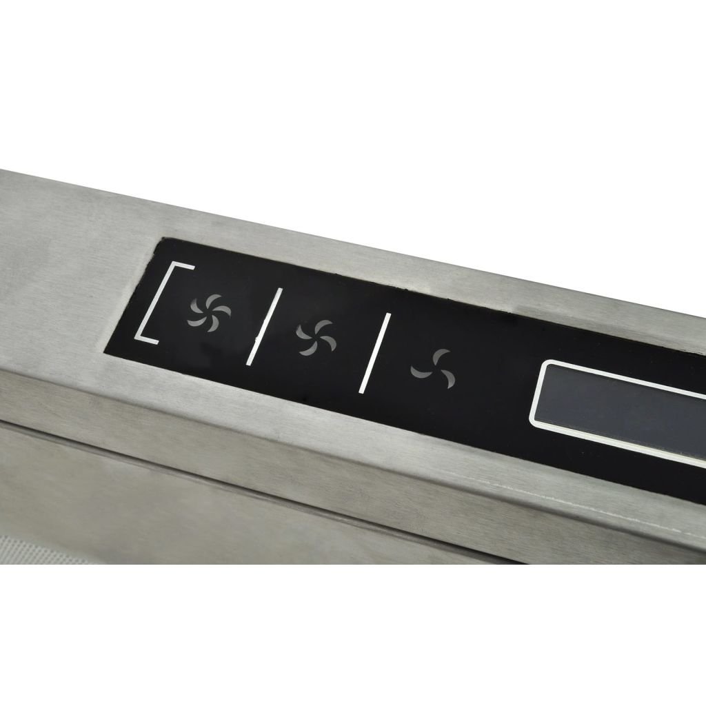 Festnight Cappa Aspirante da Cucina a Isola design acciaio inox con Display LCD 90cm