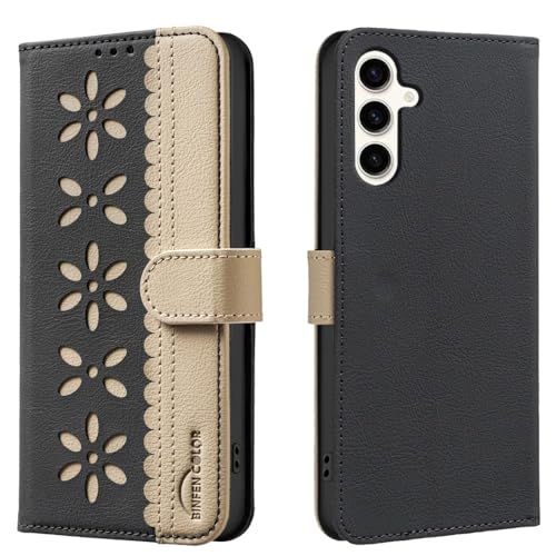Protection Samsung Galaxy A37 5G anti-choc étui portefeuille cuir noir
