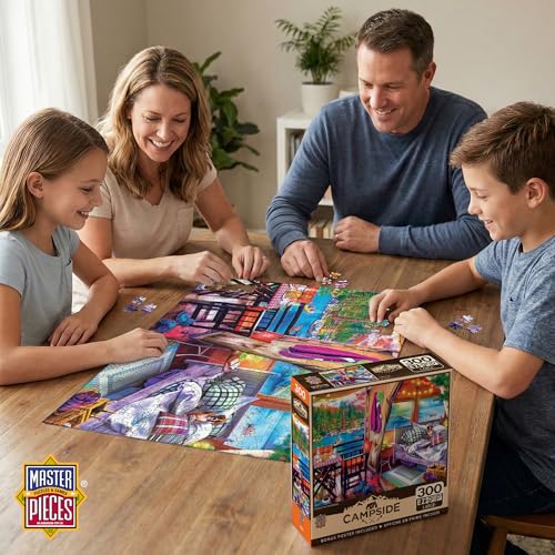MasterPieces Rompecabezas de 300 Piezas EZ Grip - Estilo Glamping - 18 x 24 pulgadas - Rompecabezas con Arte Vibrante y Piezas Durables - Actividad Familiar, Desafío Mental y Entretenimiento Educativo miniatura 5