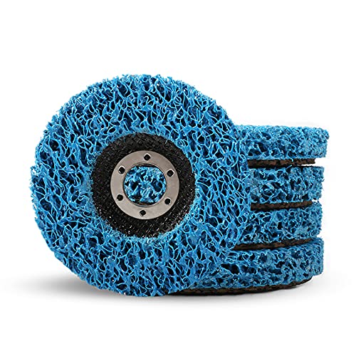 100mm Reinigungsscheibe CSD Scheibe, 5 Stück Blau Saubere Schleifwerkzeuge zum Entfernen von Lack und Rost Cover