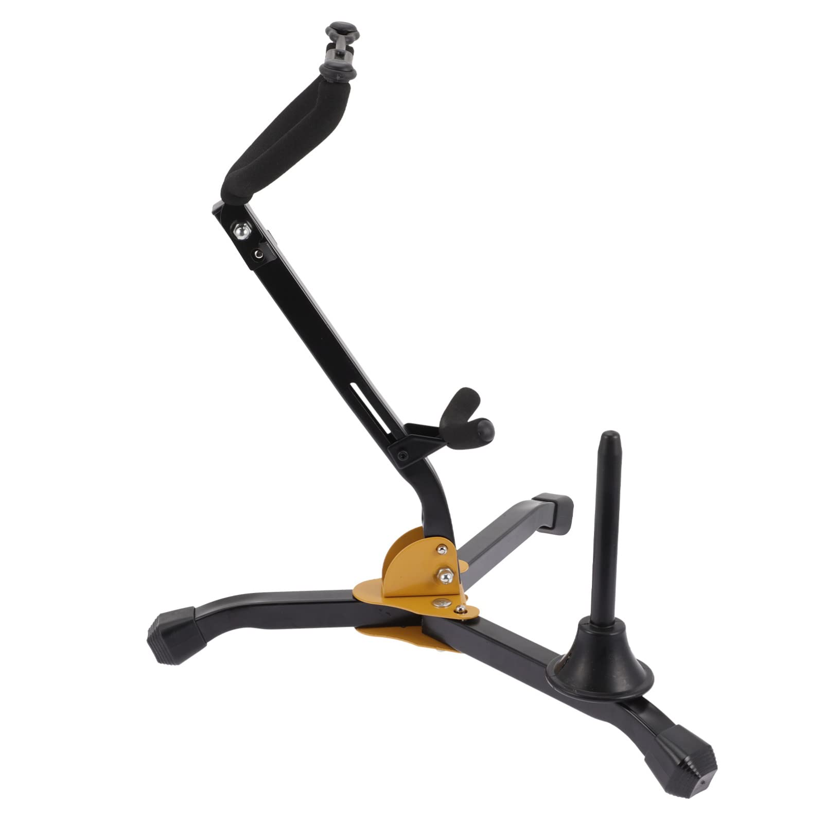 FRCOLOR Robuster Saxophonständer für Altsaxophon und Tenorsaxophon Faltbar und Tragbar mit Rutschfestem Eisen und Abs Material für Musikunterricht und Zuhause