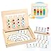 Symiu Spielzeug ab 3 Jahre für Montessori Holzpuzzle Sortierbox Lernspielzeug Brettspiel Pädagogisches Spielzeug Denkspiele mit Sanduhr Geschenk Spiele ab 3 4 5 Jahren Alte Jungen Mädchen,(MEHRWEG)