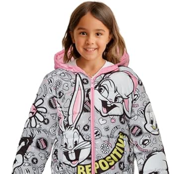 Members Only Looney Tunes Coat for Girls with Fleece Lined