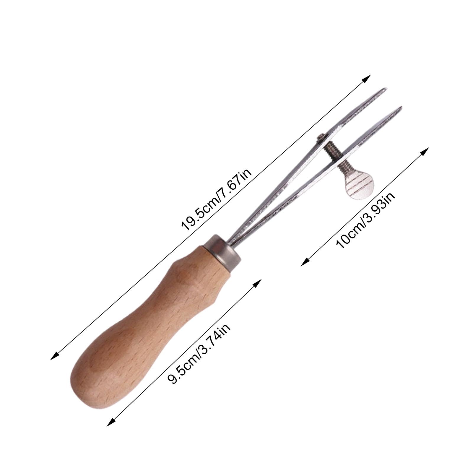 Generisch Lederkantenreißer, Leder-Nutwerkzeug | Scribe Tool Stitching Groover,Verstellbarer Holzgriff, Leder-Anreißer-Markierungswerkzeug, Leder-Anreißer, Leder-Handwerkswerkzeuge
