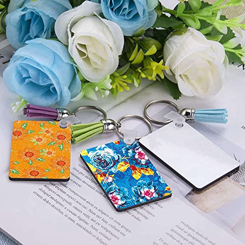600 Pcs Sublimation Espaces Vides Rectangle Transfert Glands pour Loisirs Créatifs