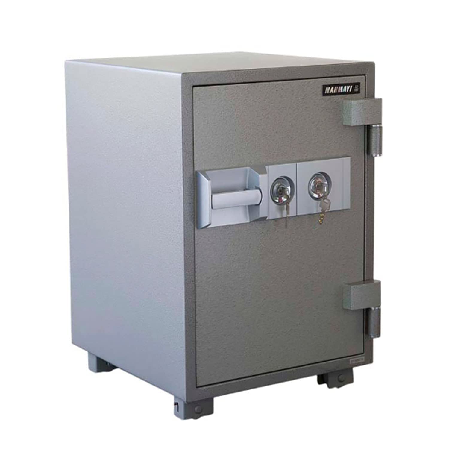 Mahmayi Secure 680 Heavy Steel Fire Safe with 2 Key Locks 100Kgs (Grey) SD680KK