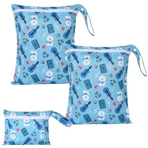 OTraki 3er Wetbag Nasstaschen Windeltasche