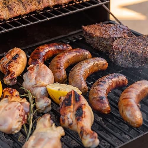 Barrel Charcoal Grill with offset smoker, 714 Square Inches Cooking Area, Outdoor BBQ Grill with Front and Side Shelf, Perfect for Backyard, Patio Parties and Picnics - Image 3