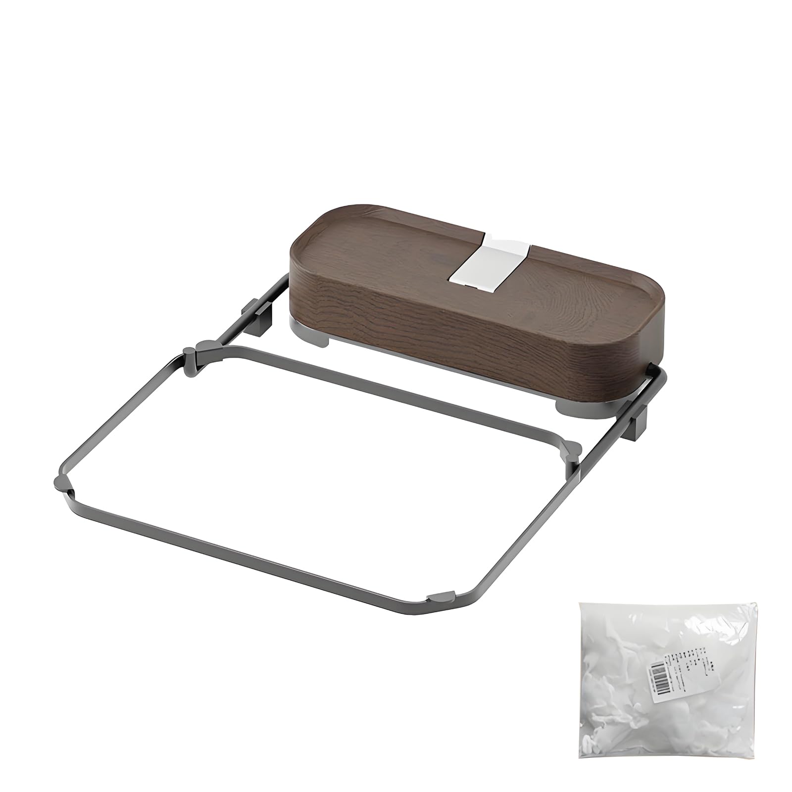 Filtre d'angle pour évier design noyer avec support pliable haut de gamme