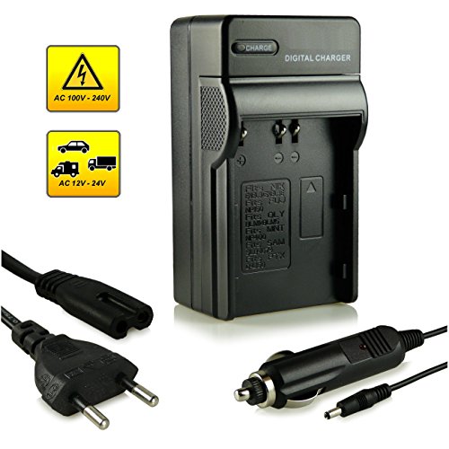 M&L Mobiles - Cargador para batería (pared y vehículo, sustitución para EN-EL3e para Nikon D70, D80, D90, D50, D200, D300, D300s y D700
