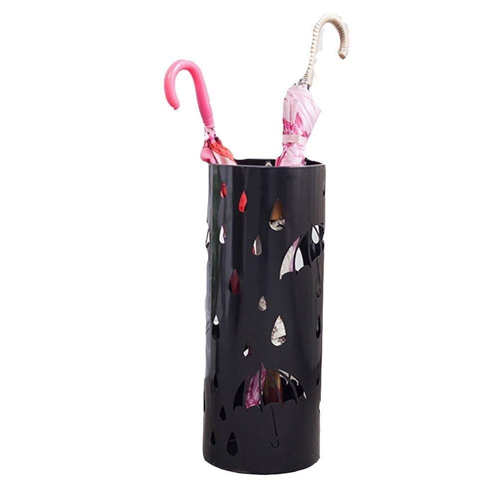Porte-parapluie noir anti-goutte seau de stockage pour protéger les sols de maison