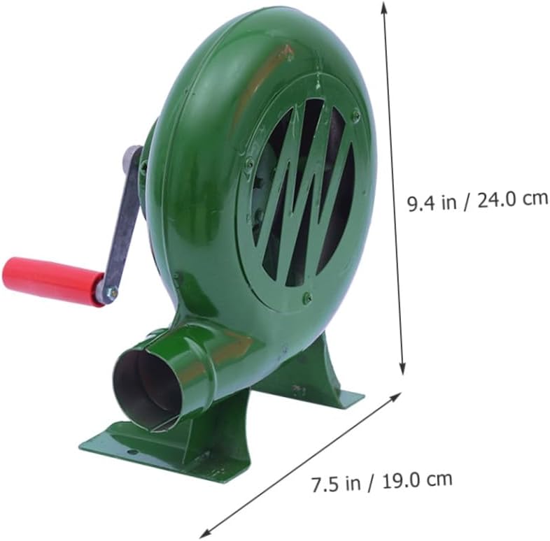 Hand Crank Bbq Fan Fire Blower for Grill Outdoor Camping 200w Manual Air Blower Stove Fire Starter Tool