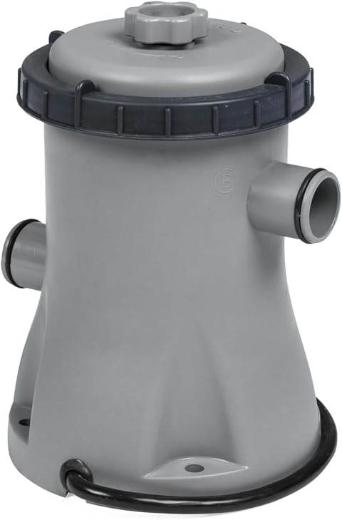 Bestway 58381 Flowclear - Pompa di Filtraggio a Cartuccia per Piscine Fuori Terra, Portata 1.249 l/h, Multicolore, 27 x 25 x 27 cm