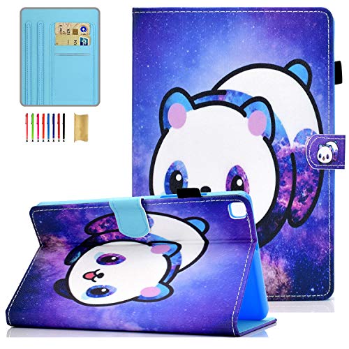 Galaxy Tab A 8.0 2019 T290 Case, APOLL Folio Wallet Cute Fashion Pattern Multi-Angles View Stand Shockproof Case Cover for Samsung Galaxy Tab A 8.0 SM-T290/T295/T297 2019 Release Tablet, Cute Panda