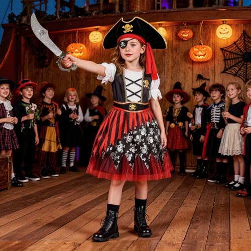 Disfraz de Pirata para Niñas Talla 9-11 Años miniatura 4