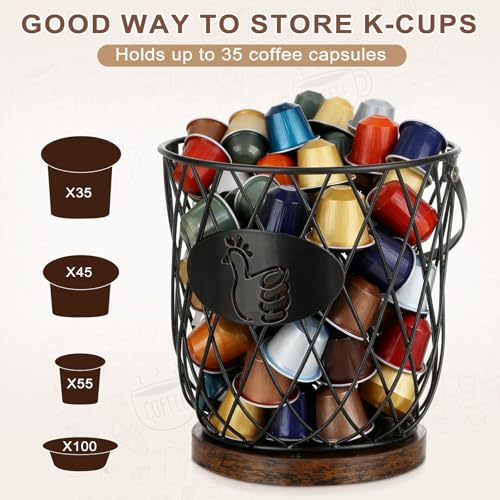 Image of Round Egg Basket for Gathering Fresh Eggs, Metal