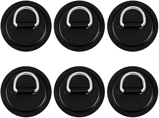 kayak d-ring patch 6Pcs D-Ring Patch Inflatable Boat D-Ring Patch D-Ring Pad For Inflatable Boat Kayak Canoe Deck Accessories Inflatable Boat Repair Patch
