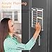 XUENIN 2 Pc Set Clear Acrylic Magnetic Calendar for Fridge - Color Monthly and Weekly Planner, Easy to Clean and use, Versatile Perfect for Organizing Schedule, Meal Plans, and Reminders