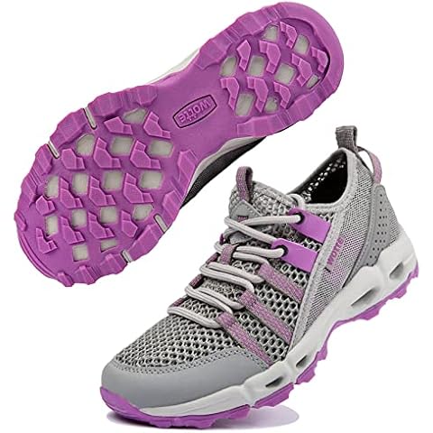 Ranberone Zapatos de Deporte al Aire Libre Antideslizantes para Mujer Cover