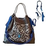 [BgYeah] 人気 折りたたみ エコバッグ バッグに刺繍があり コンパクトで バックパックとしても 買い物袋両用 繰り返し使用でき 大容量で 軽量で 収納しやすいトートバッグで キャリーオンバッグとしても使用できます (カーキ色の猫, M)