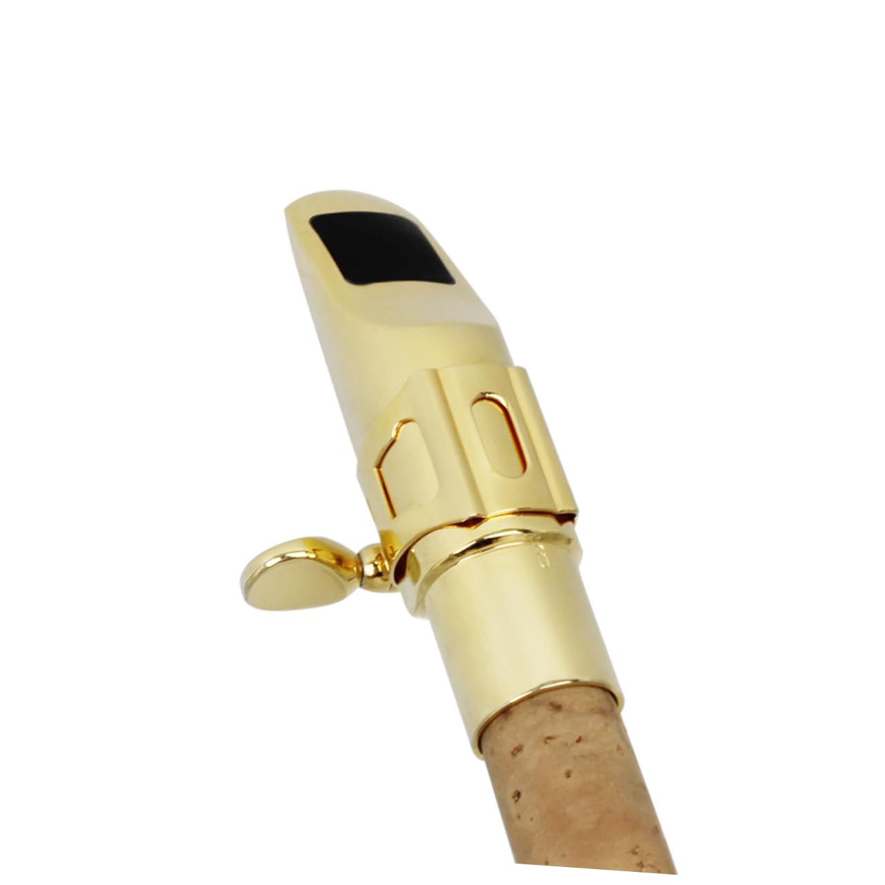 Bocchino Sax G1 Soprano in Metallo Oro per Sassofono | 6 Fori, Finitura Dorata, Accessorio Singolo, Linea per Strumenti a Fiato Soprano