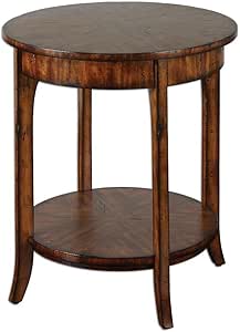 Uttermost Carmel - 26.5 inch Round Lamp Table - 22 inches Wide by 22 inches deep