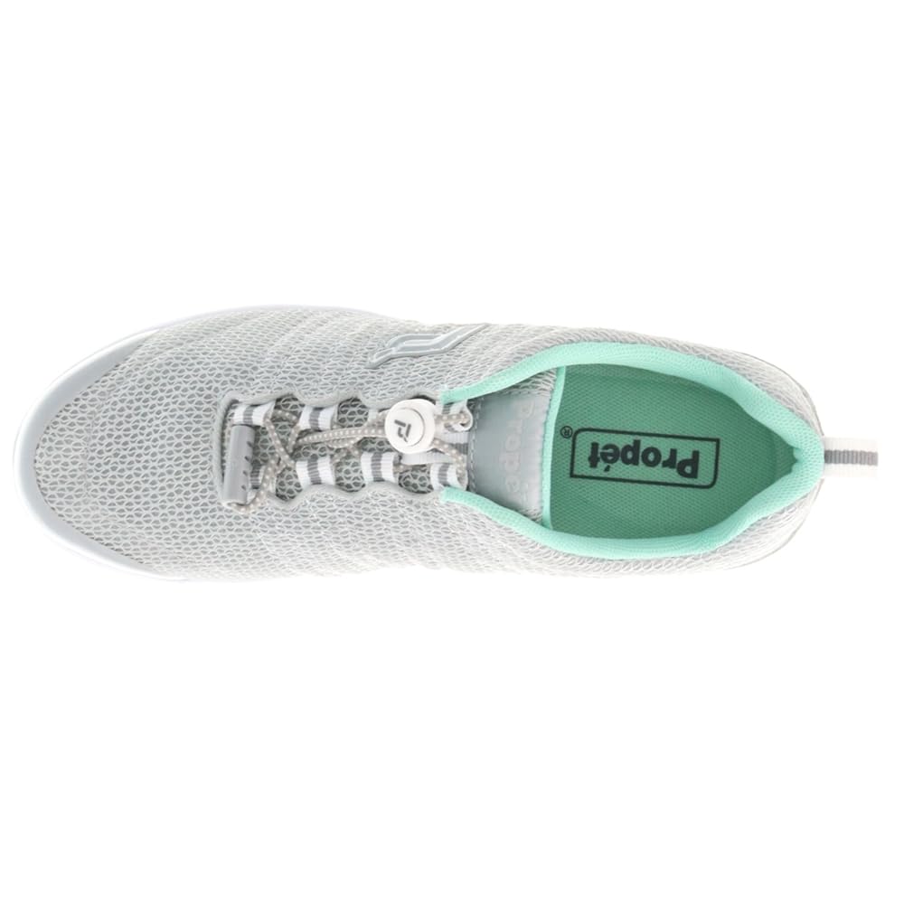 Propét Women's TravelWalker II Sneakers, Grey/Mint, 5.5 Medium US view 6