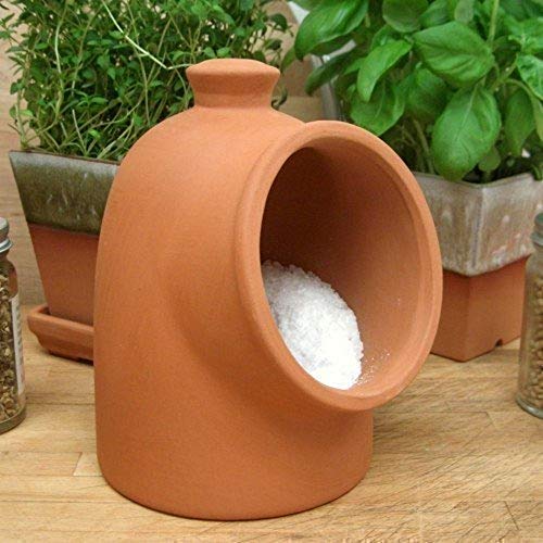 Barattolo porta sale in terracotta