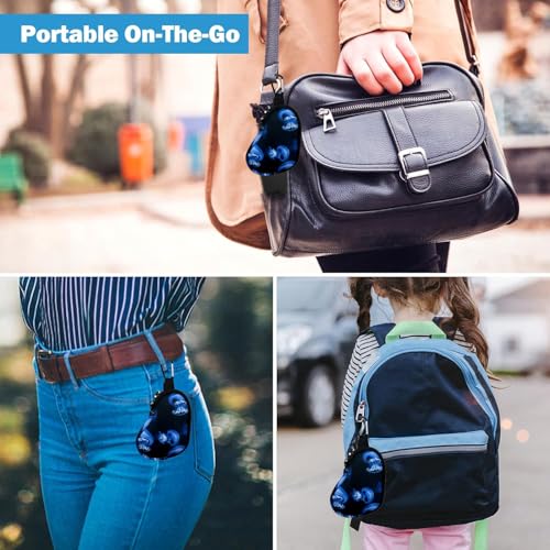 Image of Wanty Asthma Inhaler Holder Neoprene Protective Portable Carrying Bag Travel Inhaler Mini Case Sleeve for L-Shaped Inhaler, Inhaler Not Included (Jellyfish)