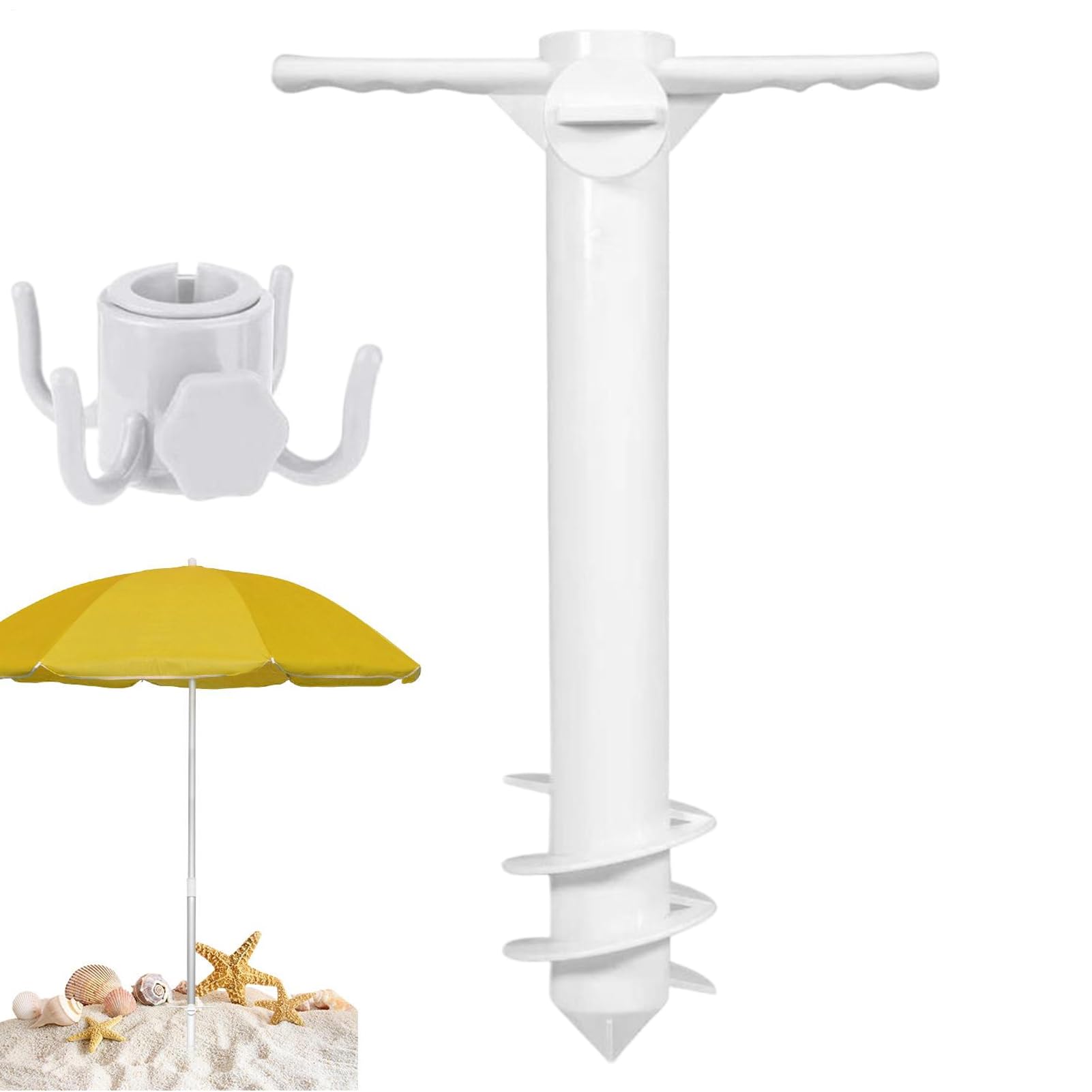 Piquetes de Tienda de Campaña ultra resistente con soporte para sombrilla exterior