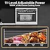 24 Inch Built-in Microwave and Convection Oven Combination, ThermoMate 1.6 Cu. Ft. Wall Oven Microwave Combos, 1000 Watt Power, Sensor Cook, Touch Control LCD Display, Stainless Steel Finish